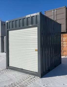 10′ High Cube Used Container with Roll-Up Door