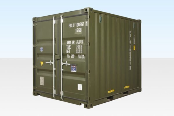 10Ft X 8Ft Shipping Container (One Trip) - Green 10Ft X 8Ft Shipping Container (One Trip) - Green