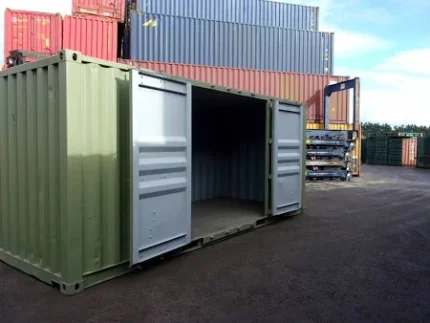 20' USED Storage Container with Side Doors. - C-Solutions LLC