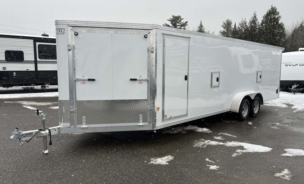 2024 E-Z Hauler 7×24 Aluminum 4-Place Drive In/Out w/Tapered Ramps, Rear Canopy - C-Solutions LLC 2024 E-Z Hauler 7×24 Aluminum 4-Place Drive In/Out w/Tapered Ramps, Rear Canopy - C-Solutions LLC