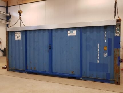 20ft Hi Cube Container (9′ 6″ high) suitable for IBC storage Sliding Door - C-Solutions LLC