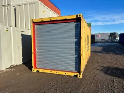 20ft Used Shipping Container with Roller Shutter Door - C-Solutions LLC