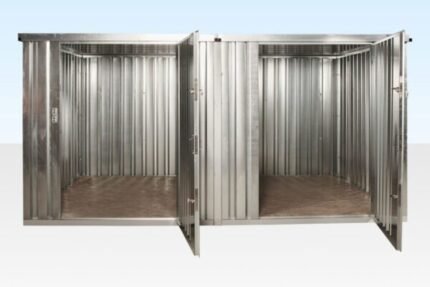 3M X 4.2M Side Linked Flat Pack Container Bundle (Galvanised) - C-Solutions LLC