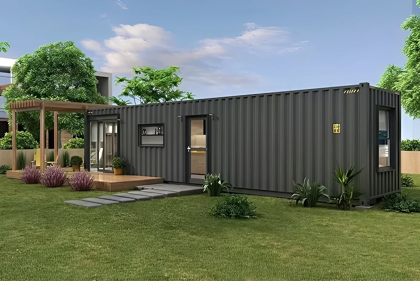 40Ft Living Container House – Shipping Container Home - C-Solutions LLC 40Ft Living Container House – Shipping Container Home - C-Solutions LLC