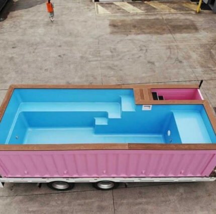 Pink 20 Ft Container Pool - C-Solutions LLC