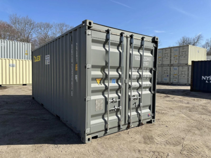 Premium Shipping Container Gray 20×8×8.5 ft – Buy Now!