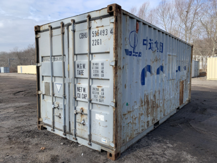 Shop Gray Shipping Container As-Is 20×8×8.5ft